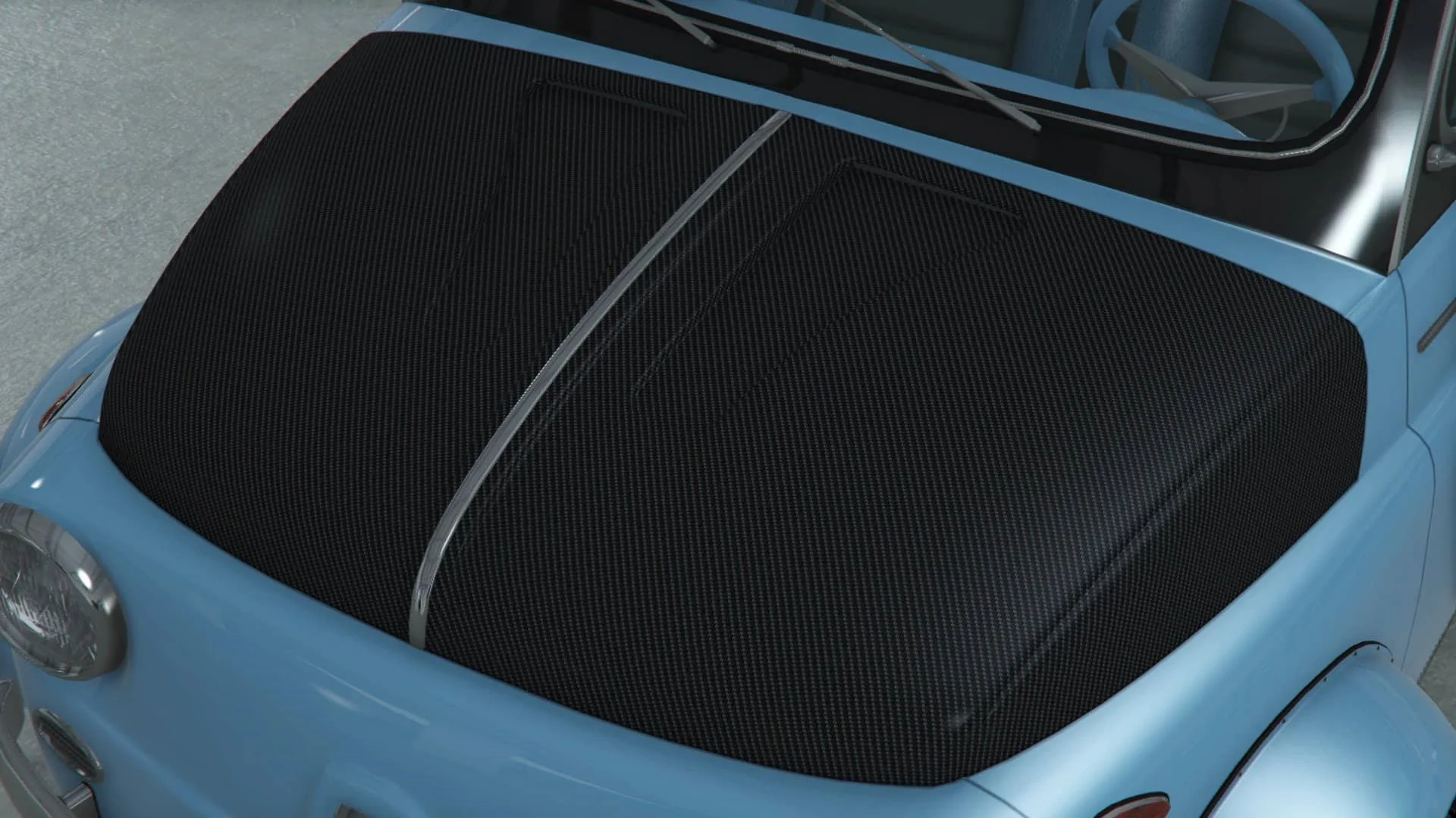 碳纤双通风口后备箱