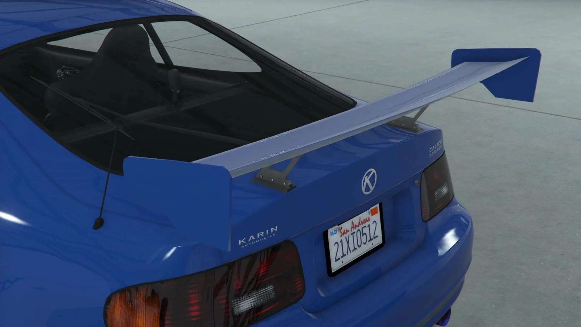 主色调跑车 GT 尾翼