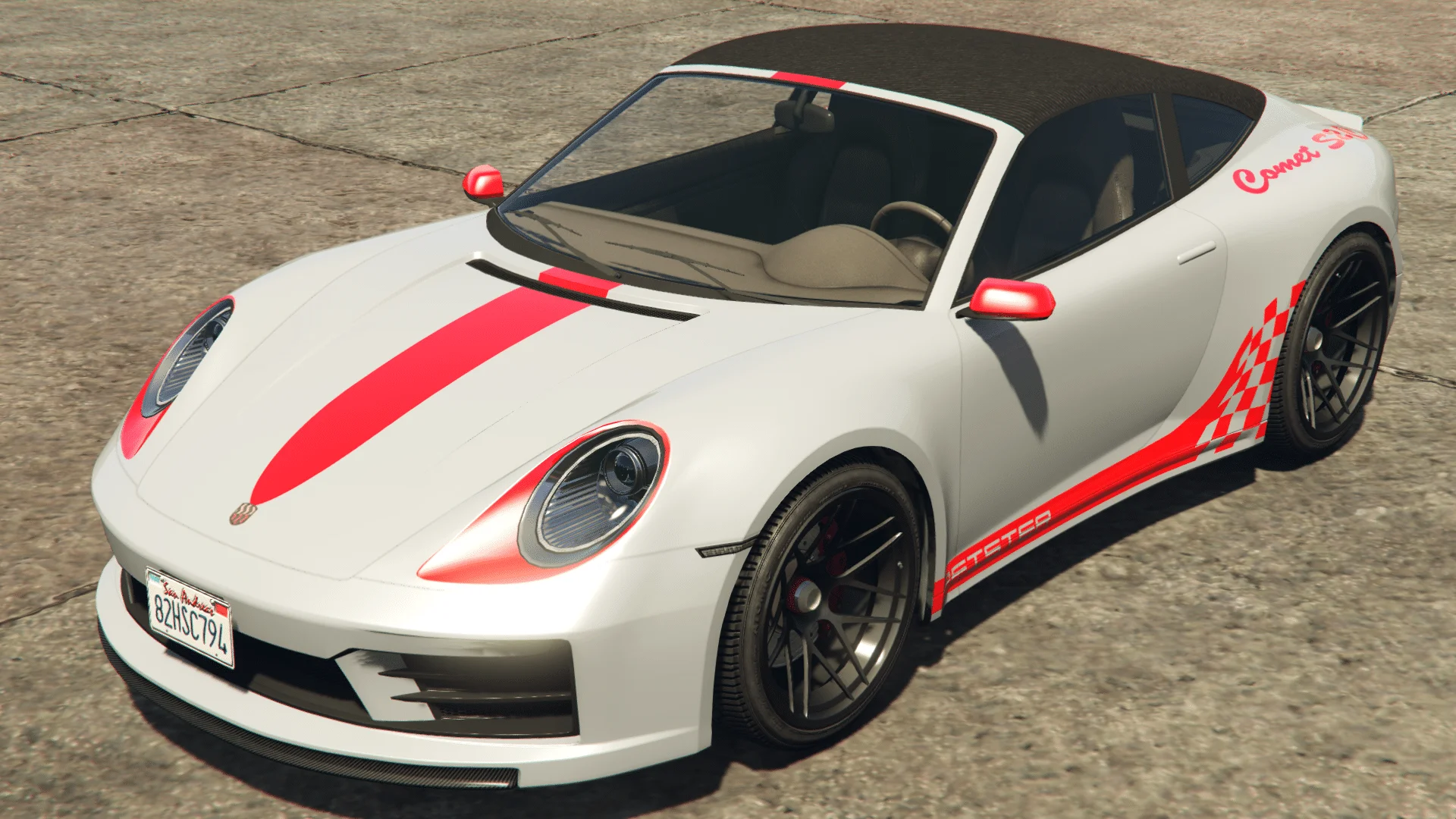 红色菲斯特赛道图案
