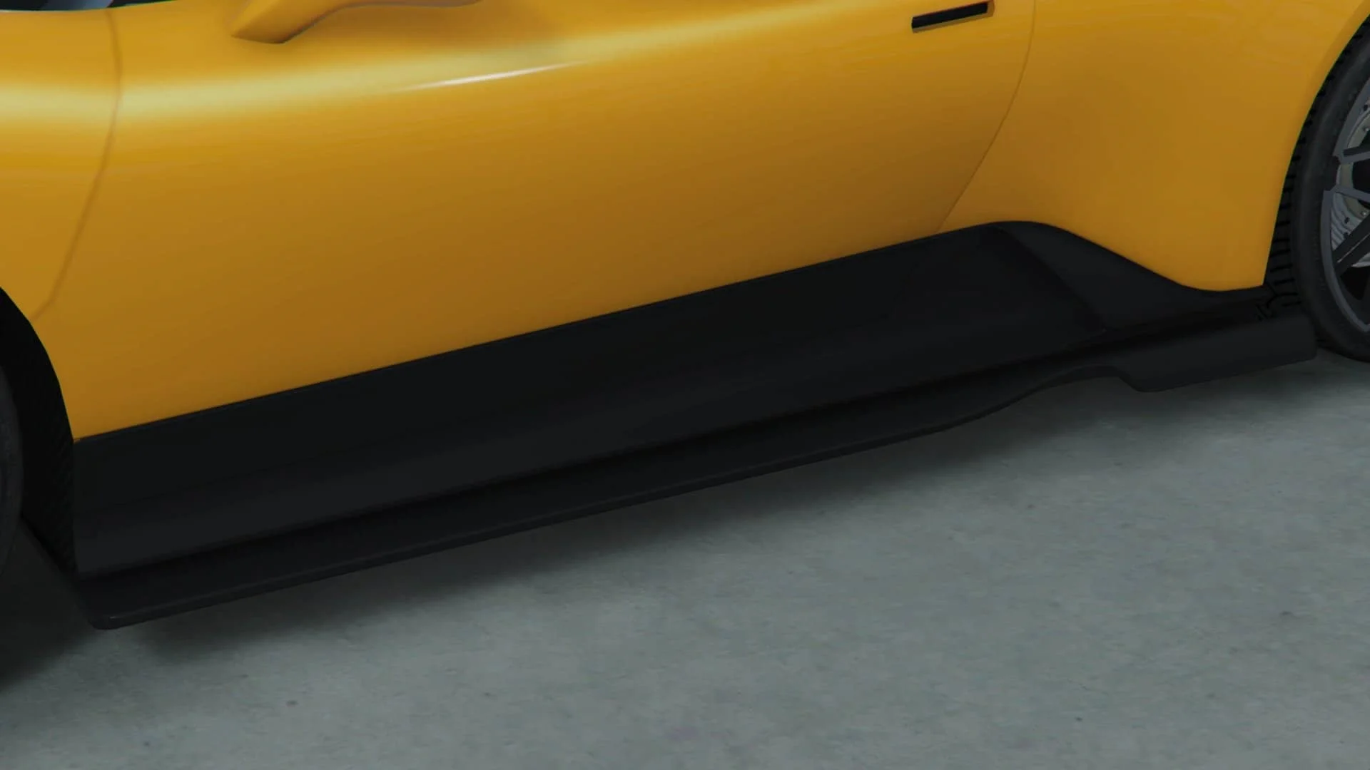 黑色 GT 侧裙
