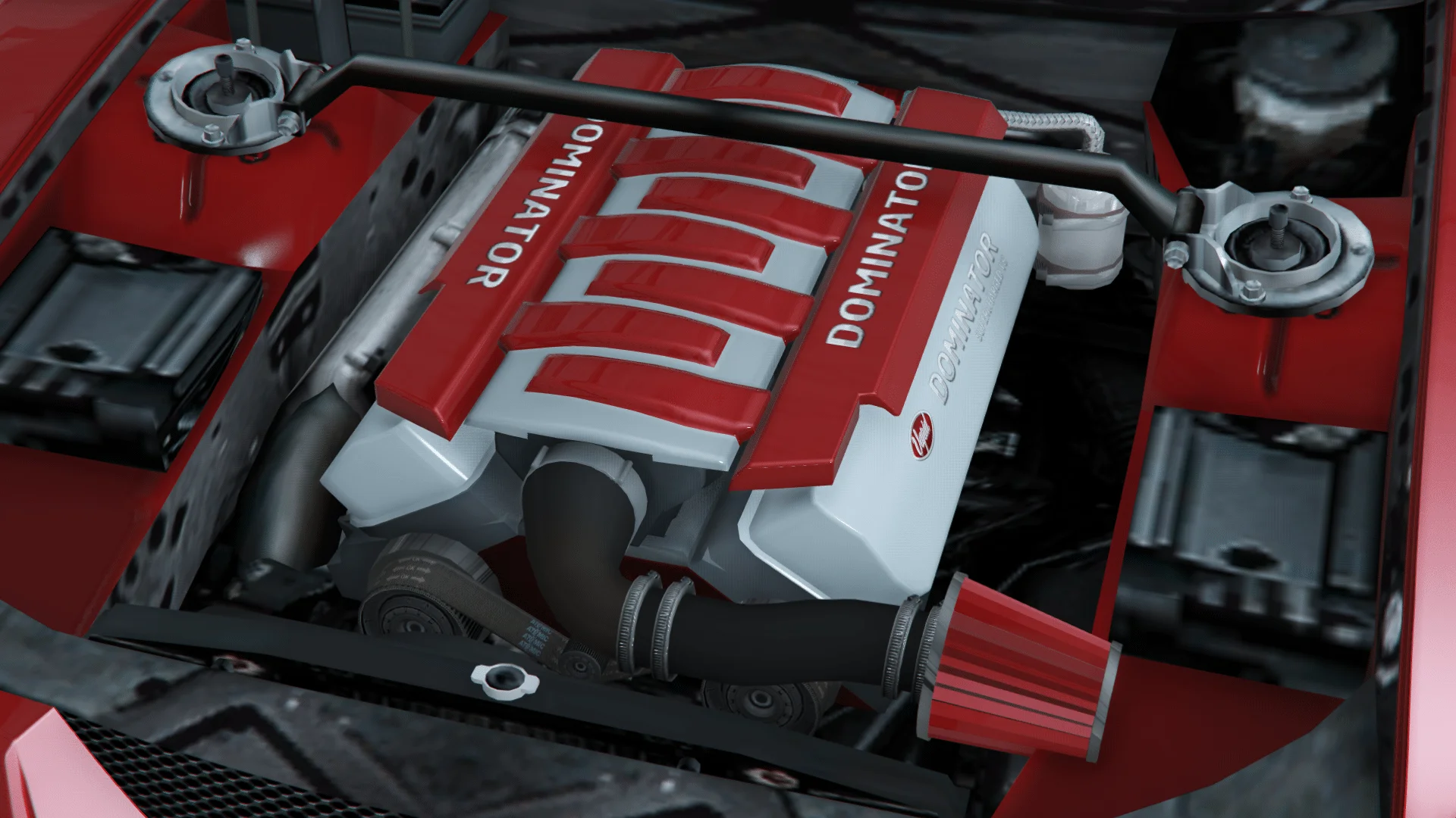 主色调 V8 进气系统