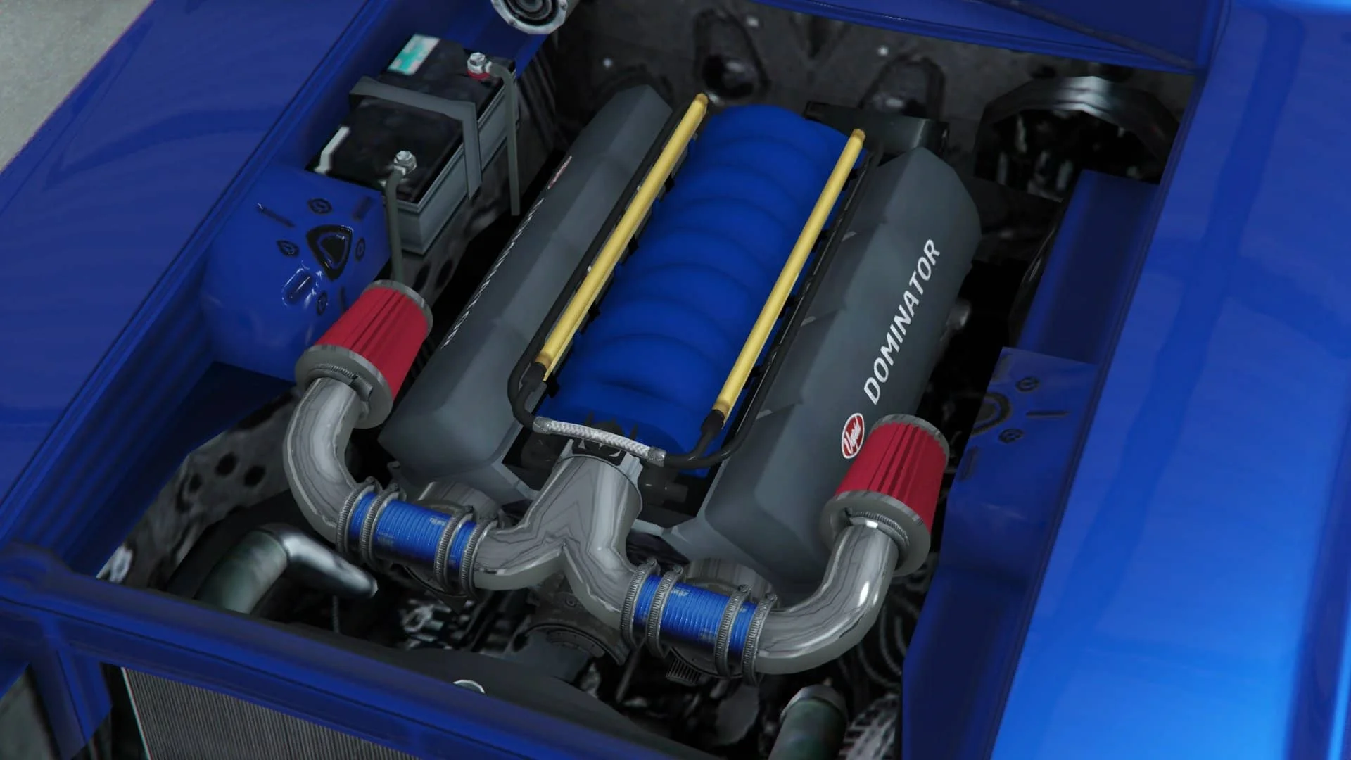 主色调 V8 进气系统