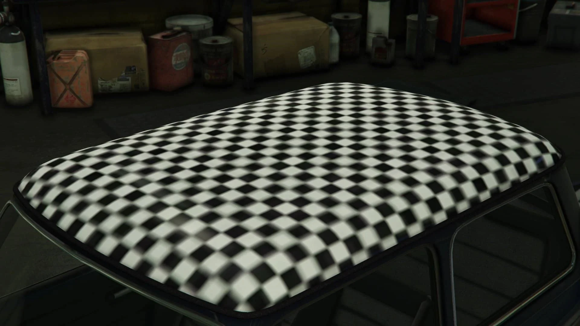棋盘车顶