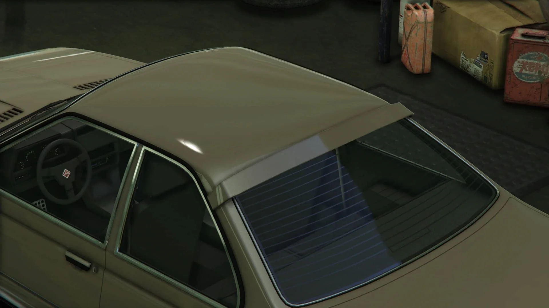 主色调车顶尾翼